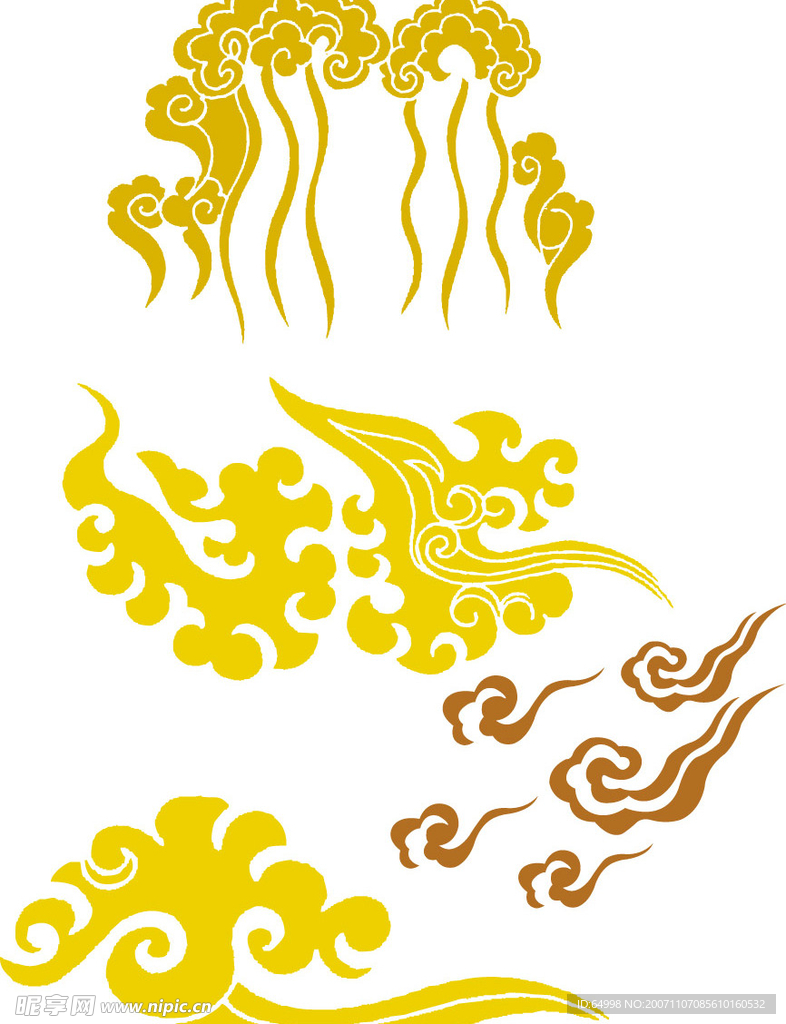 一组云纹，ai格式