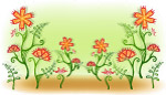 水墨矢量花草花纹15