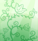 水墨矢量花草花纹