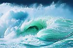 蓝色海浪