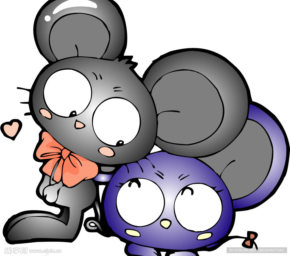 2008可爱情侣老鼠
