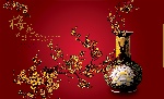 古典梅花花瓶