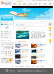 韩国旅游网站网页模板