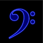 霓虹灯分层素材PSD—音符05