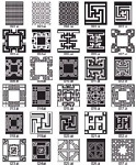 矢量韩国底纹