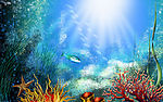 海底世界边框