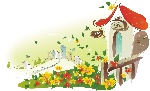 韩国矢量手绘风景插画15