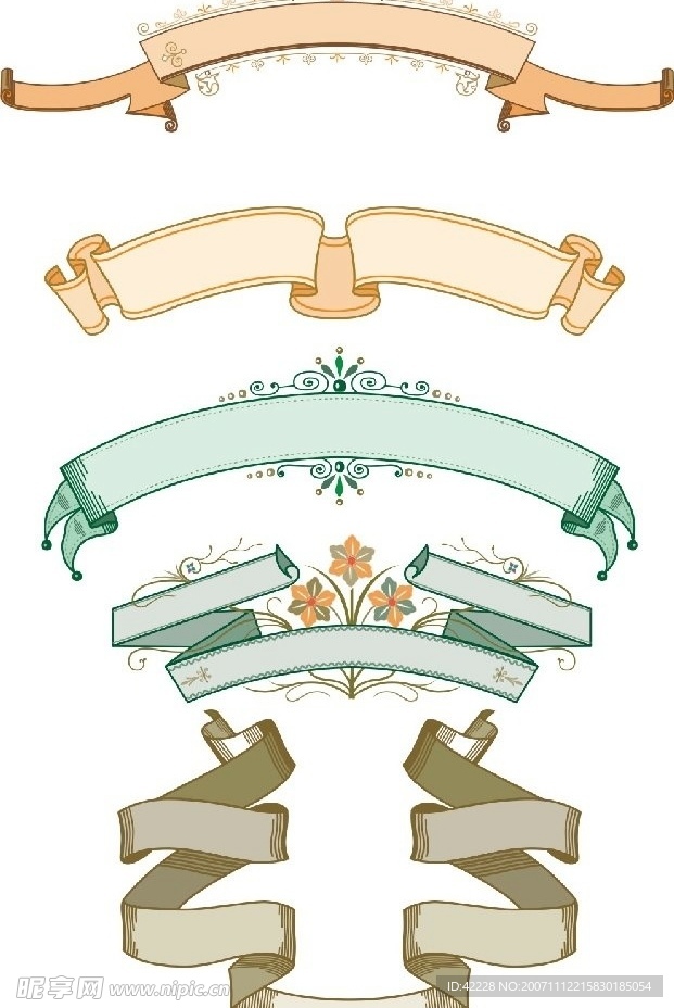 精致装饰矢量花纹04