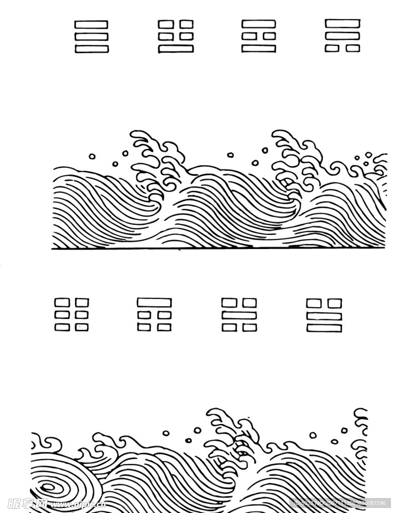 中国传统图案含春节门神