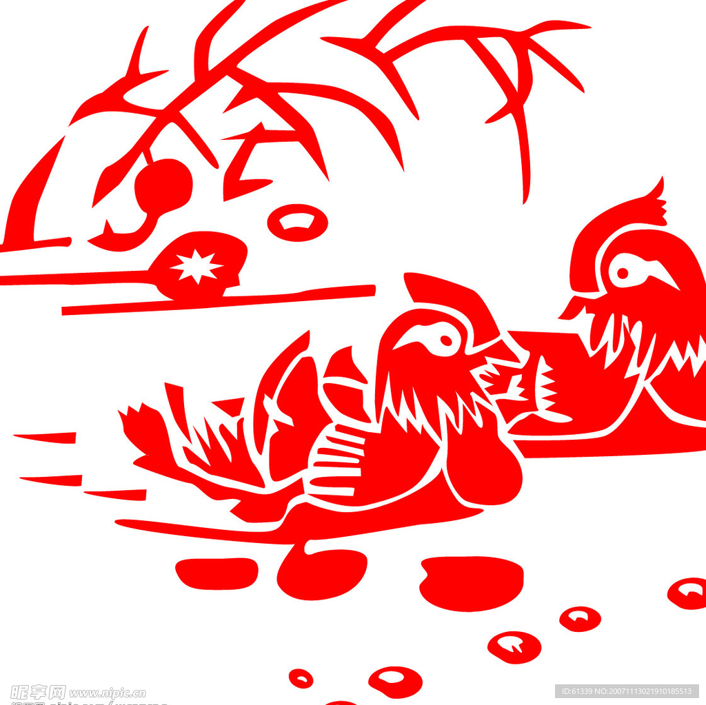 鸳鸯 矢量