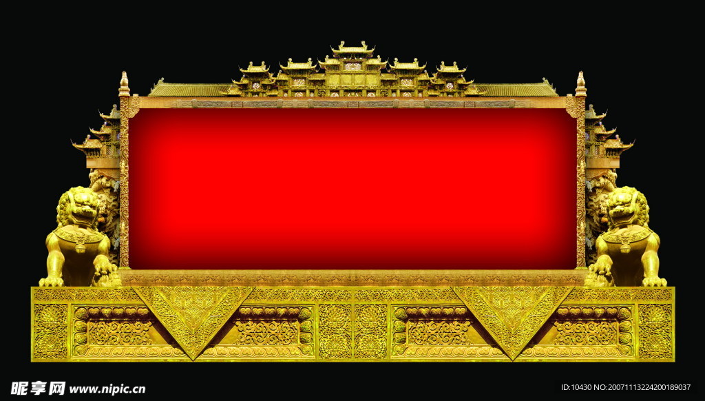 精品:高分辨率黄金边框