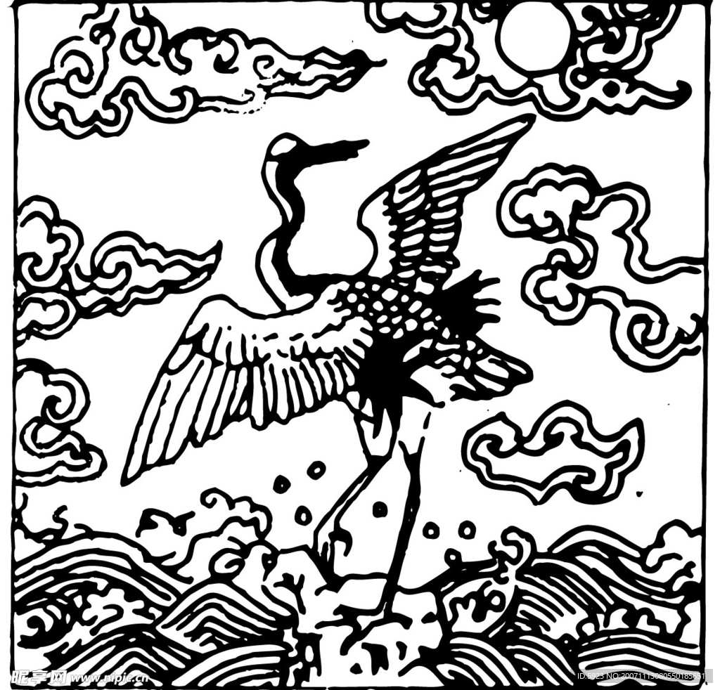 中国传统图案含春节门神