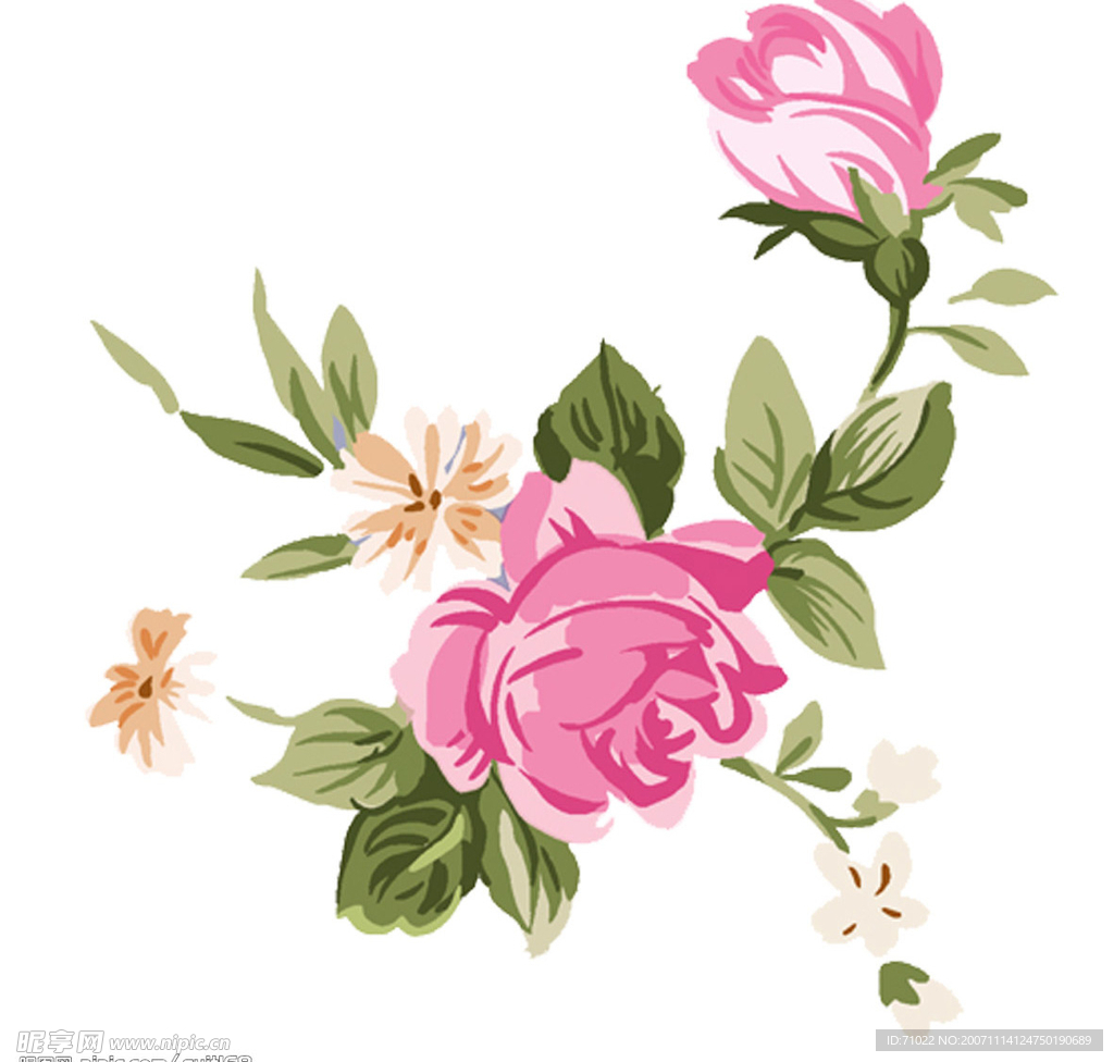 背景花