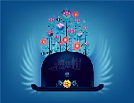 魔法帽矢量素材
