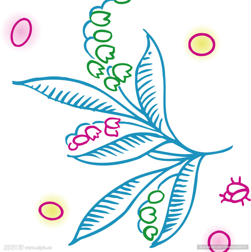矢量花纹图案