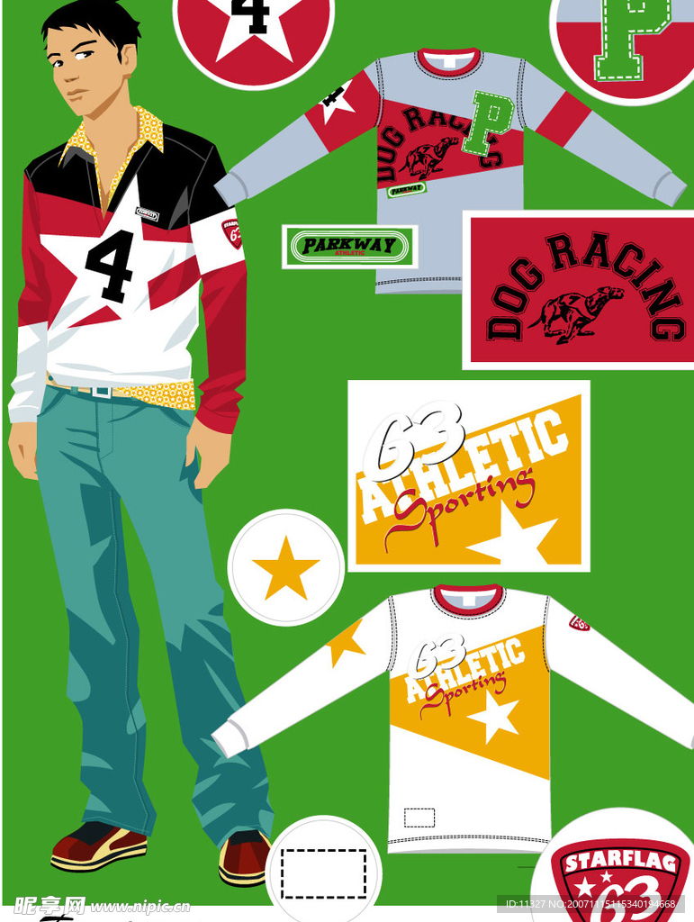 矢量服装图案设计