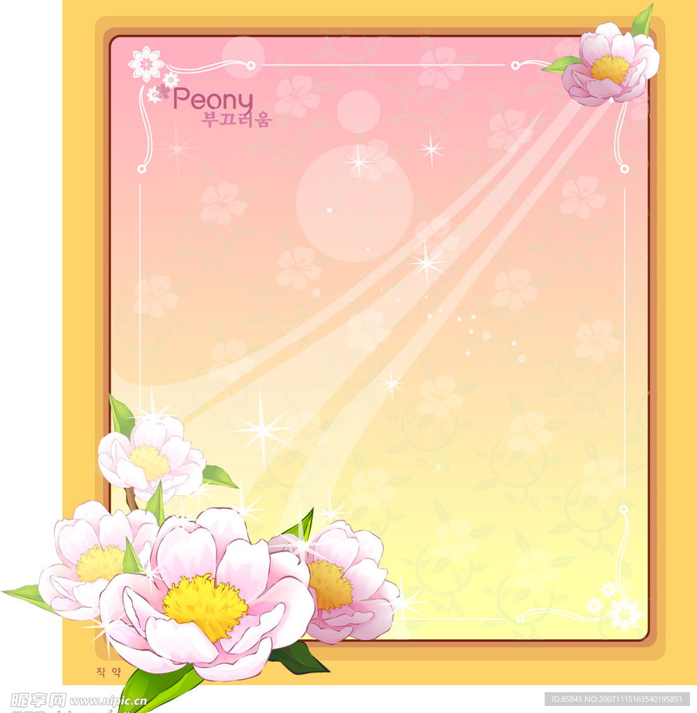 韩国精美花纹