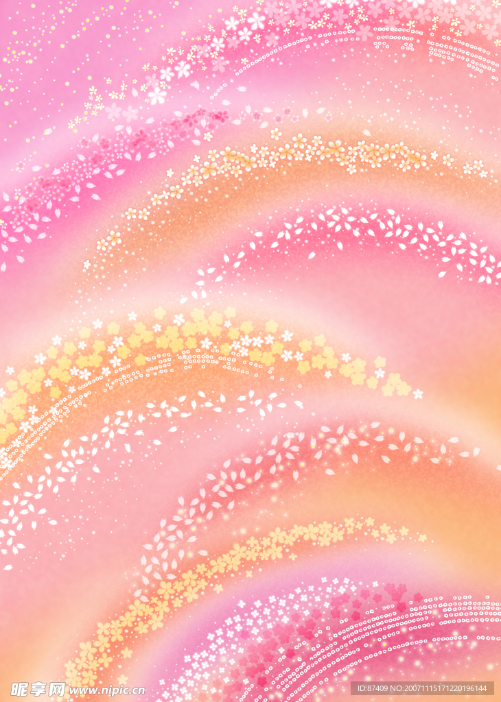 典雅梦幻花纹