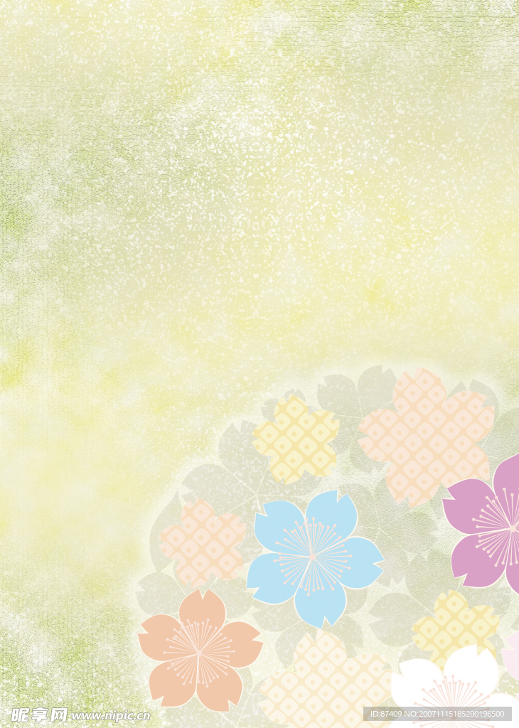 典雅梦幻花纹