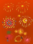 烟花矢量图