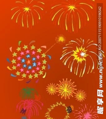 烟花矢量图