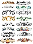 欧式华丽花纹banners