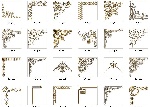 金色角框
