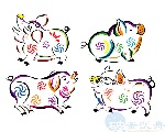 可爱的金猪