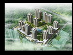 住宅小区效果图设计素材