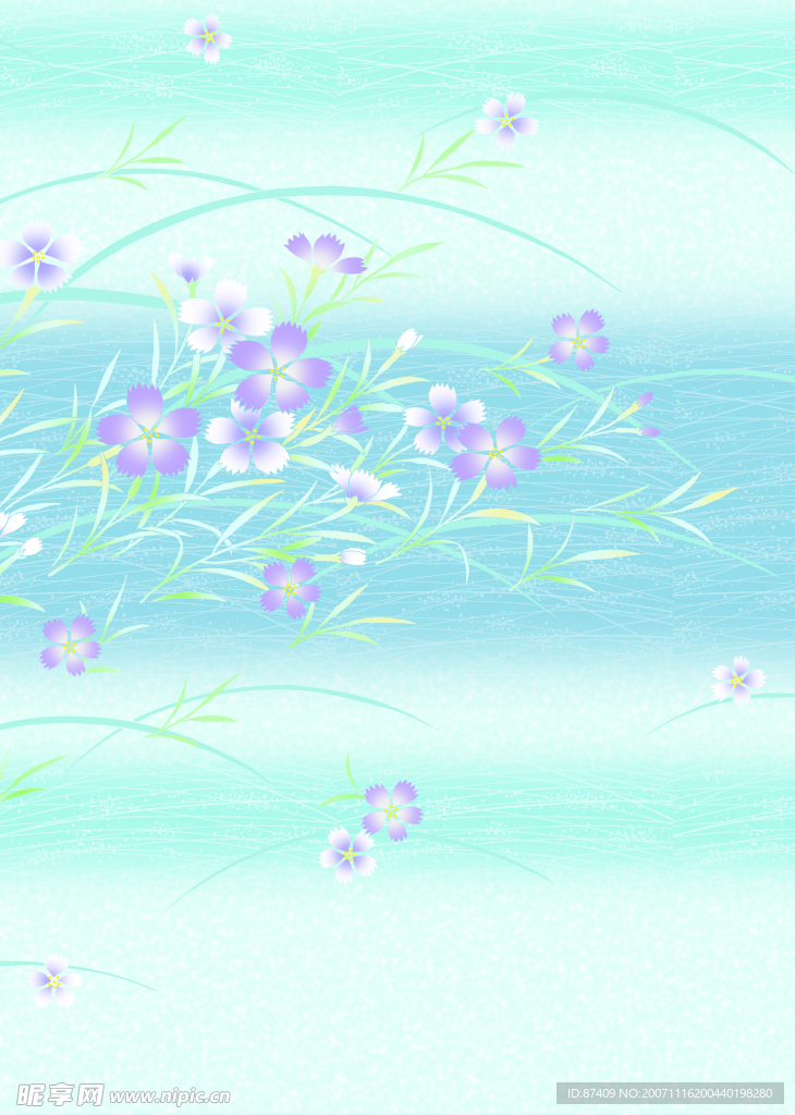 典雅梦幻花纹