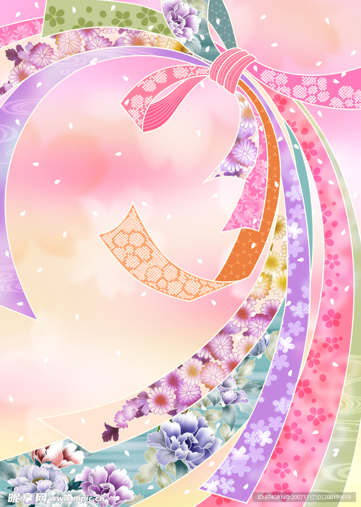 典雅梦幻花纹