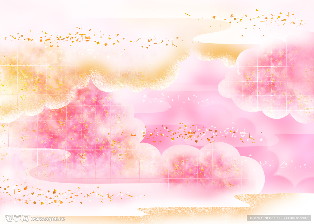 典雅梦幻花纹