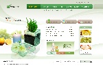 绿色健康美容食品网页模板。