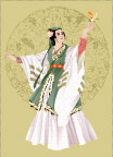 矢量古代美女