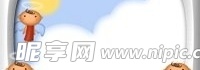 卡通相框psd分层素材