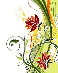 实用时尚花卉花纹矢量素材