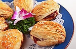 叉烧酥局部，亲自吃过，好吃