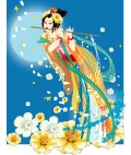 中秋节矢量嫦娥明月