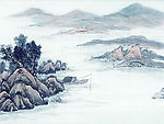 高清晰 山水水墨画,