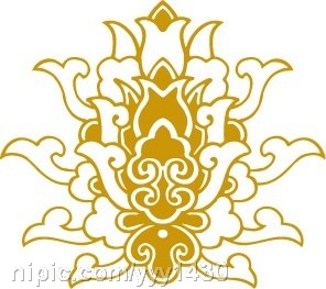 传统矢量花纹图案