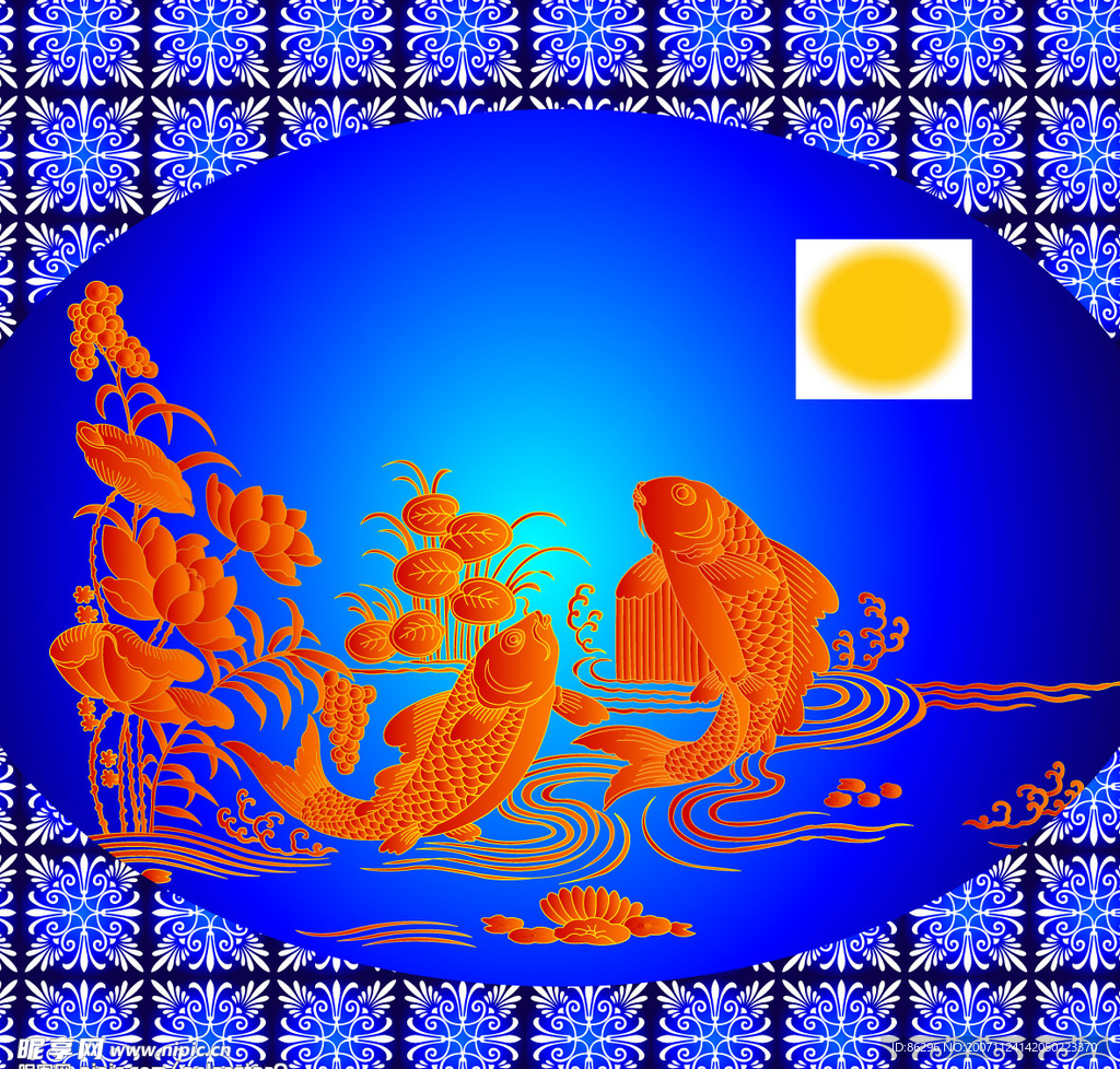 双鱼望月