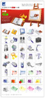 精品ICON矢量素材-办公用品