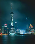 上海明珠电视塔夜景