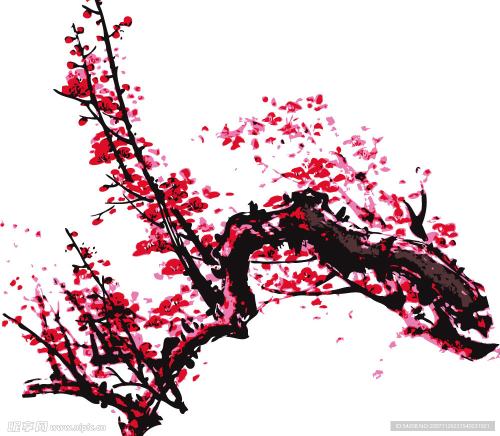 矢量梅花