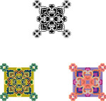 中国式花纹素材