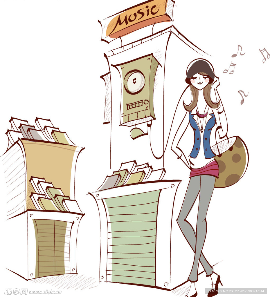 矢量都市女性