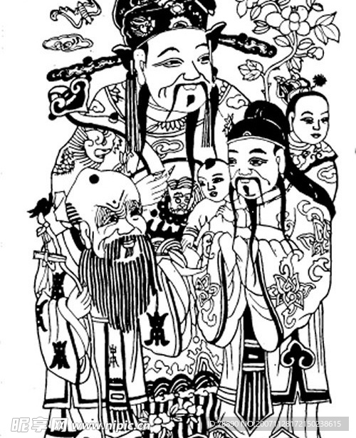 福禄寿吉祥图腾