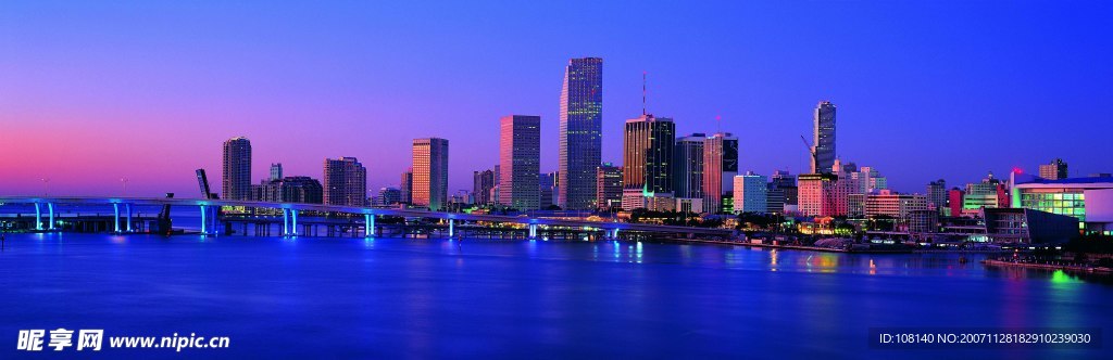 宽幅城市风景