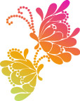 蝴蝶花纹
