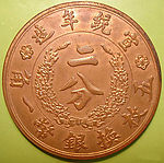 硬币铜元正面